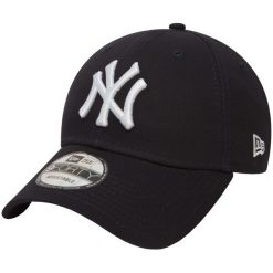Czapka z daszkiem New Era MLB New York Yankees. Niebieskie czapki i kapelusze męskie New Era, bez wzorów, z bawełny, biznesowe. Za 160.50 zł.