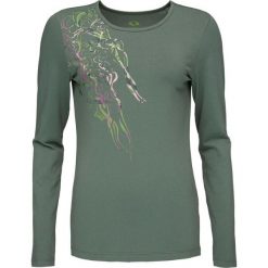 Glemo damska koszulka z długim rękawem – Foggy Blue, nadruk. Czerwone koszule damskie YB SPORTS, bez wzorów, z bawełny, bez kołnierzyka, bez ramiączek. Za 164.99 zł.