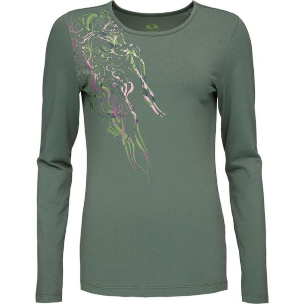 Glemo damska koszulka z długim rękawem – Foggy Blue, nadruk. Czerwone koszule damskie YB SPORTS, bez wzorów, z bawełny, bez kołnierzyka, bez ramiączek. Za 164.99 zł.