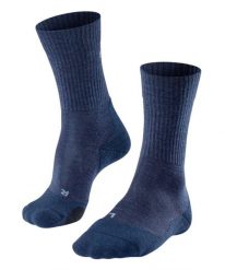 Skarpetki Falke TK2 Wool. Niebieskie skarpety męskie Falke, bez wzorów, z materiału. Za 172.00 zł.
