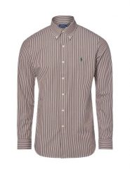 Polo Ralph Lauren Koszula męska Mężczyźni Regular Fit Bawełna brązowy|biały w paski, S. Białe koszule męskie Polo Ralph Lauren, m, bez wzorów, z bawełny, eleganckie, bez kołnierzyka, bez ramiączek. Za 659.95 zł.