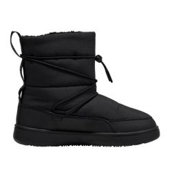 Buty Puma Snowbae Wns 393920 01 czarne. Czarne śniegowce i trapery damskie z gumy. W wyprzedaży za 426.42 zł.