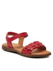 Froddo Sandały Lore Flowers G3150251-10 S Czerwony. Czerwone sandały dziewczęce Froddo, ze skóry, bez zapięcia. Za 209.99 zł.