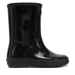 Kalosze Hunter. Czarne kalosze chłopięce Hunter, bez wzorów. Za 89.99 zł.