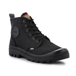 Buty do chodzenia unisex Palladium Pampa Shade 75. Czarne obuwie sportowe damskie Palladium, bez wzorów, z materiału, trekkingowe. Za 581.00 zł.