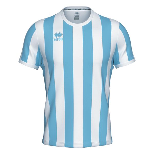 Koszulka Errea Strip. Białe koszulki sportowe męskie ERREA, l, bez wzorów, bez kołnierzyka, bez ramiączek, do piłki nożnej. Za 214.99 zł.