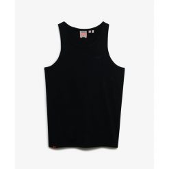 Tank top Superdry Logo Essential. Czarne t-shirty męskie Superdry., l, bez wzorów, eleganckie, bez kołnierzyka. Za 123.95 zł.