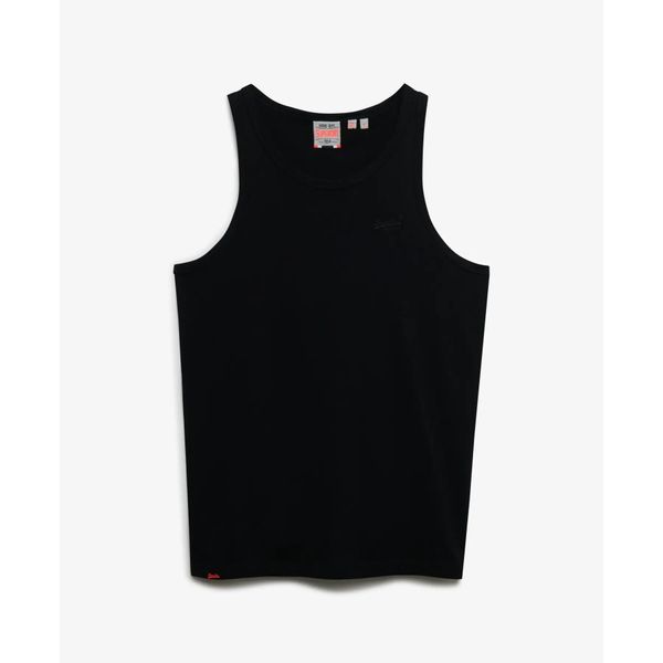 Tank top Superdry Logo Essential. Czarne t-shirty męskie Superdry., s, bez wzorów, eleganckie, bez kołnierzyka. Za 140.00 zł.