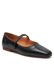Balagan Baleriny Pass Czarny. Czarne baleriny damskie BALAGAN, bez wzorów, ze skóry, bez obcasa. Za 349.99 zł.