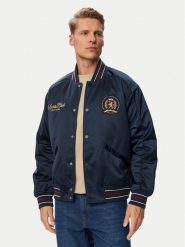 Tommy Jeans Kurtka bomber Tjm Souvenir DM0DM23220 Granatowy Regular Fit. Niebieskie kurtki męskie Tommy Jeans, m, bez wzorów, z jeansu, bez kaptura. Za 1,099.00 zł.