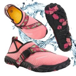 Buty do wody damskie AQUASTIC Gatun. Czerwone klapki damskie AQUASTIC, bez wzorów. Za 62.99 zł.