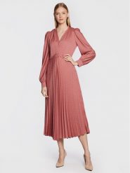 TWINSET Sukienka codzienna 222TT2420 Różowy Regular Fit. Czerwone sukienki damskie Twinset, na co dzień, bez wzorów, z syntetyku, bez kołnierzyka, bez ramiączek, proste. Za 759.99 zł.