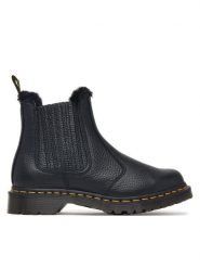 Dr. Martens Sztyblety 2976 Leonore II DM41416001 Czarny. Czarne botki damskie Dr. Martens, ze skóry, bez obcasa, na płaskiej podeszwie, bez zapięcia. Za 989.99 zł.