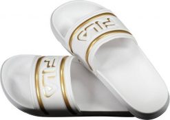 Fila KLAPKI DAMSKIE FILA BIAŁY 37. Białe klapki damskie Fila, bez wzorów, bez obcasa. Za 137.70 zł.