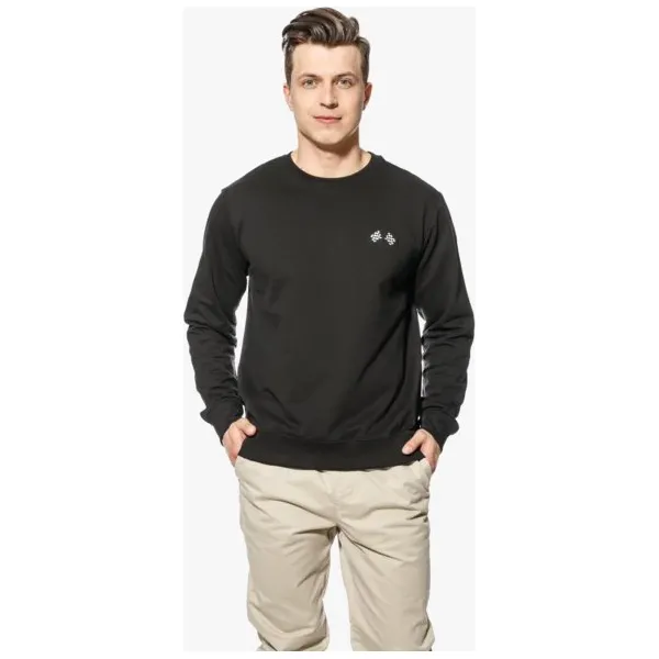 Lotto Bluza Eagle , czarny, rozmiar L. Czarne bluzy męskie Lotto, l, z aplikacjami, z bawełny, bez kaptura. W wyprzedaży za 59.99 zł.