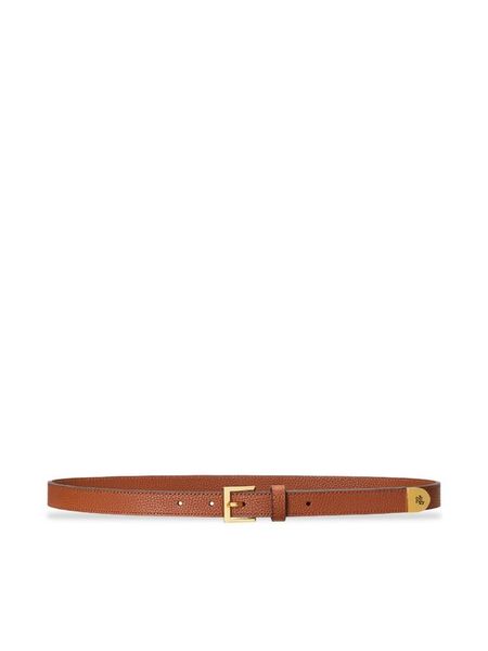 Lauren Ralph Lauren Pasek Damski 412912036001 Brązowy. Brązowe paski damskie Lauren Ralph Lauren, bez wzorów, ze skóry. Za 291.99 zł.