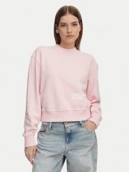 Karl Lagerfeld Jeans Bluza B2W20039 Różowy jasny Regular Fit. Czerwone bluzy damskie Karl Lagerfeld Jeans, xl, bez wzorów, z bawełny, bez kaptura. Za 543.99 zł.