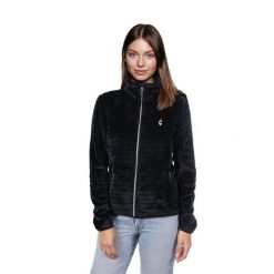 Bluza polarowa damska AULP VERKO Ciepła ze stójką. Czarne bluzy damskie Aulp, bez wzorów, z polaru, bez kaptura. Za 279.99 zł.
