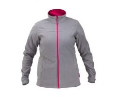 Lahti Pro Bluza polarowa damska S szaro-różowa L4010601. Czerwone bluzy damskie Lahti Pro, l, bez wzorów, z polaru, bez kaptura. Za 93.37 zł.