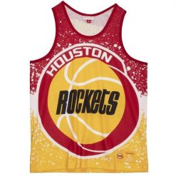 Koszulka męska bez rękawów Mitchell & Ness NBA Houston Rockets Tank Top. Czerwone koszulki sportowe męskie Mitchell & Ness, m, bez wzorów, bez kołnierzyka, bez ramiączek, do koszykówki. Za 199.00 zł.
