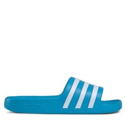 Klapki adidas. Niebieskie obuwie sportowe damskie Adidas, bez wzorów, żeglarskie. Za 69.99 zł.