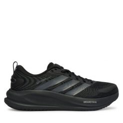 Buty do biegania adidas. Czarne buty sportowe męskie Adidas, bez zapięcia, do biegania. Za 399.99 zł.