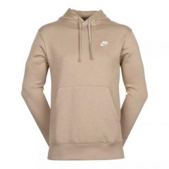 Bluza Mężczyzna Nike Sportswear Club Fleece beżowy. Białe bluzy sportowe męskie Nike, m, bez wzorów, z bawełny, z kapturem, do biegania. Za 303.50 zł.