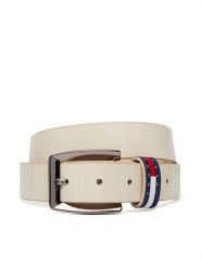 Tommy Jeans Pasek Tjw Bold Flag 3.0 AW0AW18099 Biały. Białe paski damskie Tommy Jeans, bez wzorów, z jeansu. Za 169.99 zł.