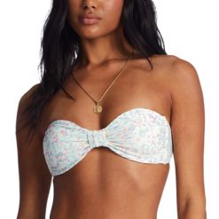 Góra od stroju kąpielowego Billabong Sweet Oasis Tanlines Bandeau. Białe bikini damskie Billabong, l, bez wzorów. Za 109.99 zł.