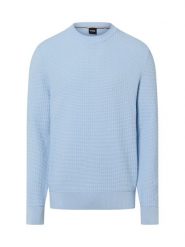 BOSS Sweter - H-Imberto Mężczyźni Bawełna niebieski, XXXL. Niebieskie swetry przez głowę męskie Boss, m, bez wzorów, z bawełny, bez kołnierzyka. Za 379.95 zł.