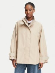 Tommy Hilfiger Trencz WW0WW51549 Beżowy Relaxed Fit. Brązowe płaszcze damskie Tommy Hilfiger, l, bez wzorów, z bawełny, bez kaptura. Za 1,099.00 zł.