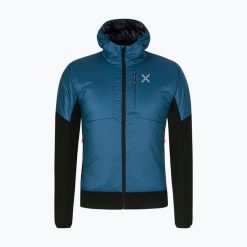 Kurtka męska Montura Enigma Hybrid. Niebieskie kurtki męskie MONTURA, m, bez wzorów, bez kaptura, narciarskie. Za 789.99 zł.