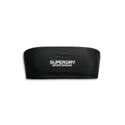 Damski top do kostiumu kąpielowego Superdry. Czarne topy damskie Superdry., l, bez wzorów, z elastanu, bez kołnierzyka, bez ramiączek. Za 118.25 zł.