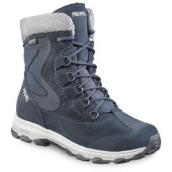 Buty damskie zimowe Meindl Civetta Lady ocieplane z membraną Gore-Tex. Niebieskie obuwie sportowe damskie Meindl, na zimę, trekkingowe, gore-tex. Za 819.00 zł.