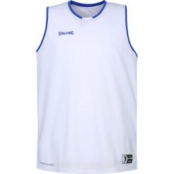 Jersey Spalding Move. Białe koszulki sportowe męskie Spalding, bez wzorów, z jersey, bez kołnierzyka, bez ramiączek, do koszykówki. Za 104.90 zł.