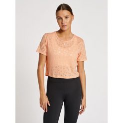 Damska koszulka crop top Hummel MT Iris Burnout. Brązowe koszulki sportowe damskie Hummel, l, bez wzorów, z dżerseju, bez kołnierzyka, bez ramiączek, na fitness i siłownię. Za 172.50 zł.