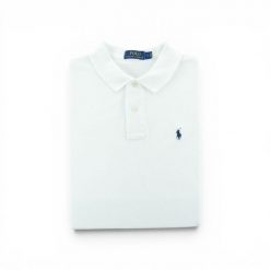 Polo Ralph Lauren koszulka męska z krótkim rękawem. Białe koszulki sportowe męskie Ralph Lauren, l, bez wzorów, z bawełny, bez kołnierzyka, bez ramiączek, na golfa. Za 106.46 zł.