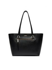 DKNY Torebka R42A3E20 Czarny. Czarne torebki do ręki damskie DKNY, bez wzorów, ze skóry, bez dodatków. Za 729.99 zł.