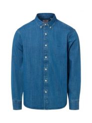Levi's koszula dżinsowa Mężczyźni Regular Fit Bawełna niebieski, S. Niebieskie koszule męskie Levi's, m, bez wzorów, z bawełny, eleganckie, bez kołnierzyka, bez ramiączek. Za 379.95 zł.