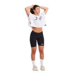 Shorty damski Z3R0D Racer. Czarne szorty sportowe damskie ZEROD, l, bez wzorów, z elastanu, sportowe, do biegania. Za 491.80 zł.