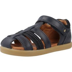 Sandały BOBUX ROAM Niebieski. Niebieskie sandały męskie Bobux, ze skóry, bez zapięcia. Za 243.99 zł.