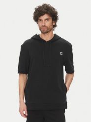 HUGO Bluza Devon 50540164 Czarny Regular Fit. Czarne bluzy męskie Hugo, m, bez wzorów, z bawełny, bez kaptura. Za 219.99 zł.