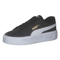 Buty do chodzenia damskie Puma Smash Platform V3. Białe obuwie sportowe damskie Puma, bez wzorów, z gumy, trekkingowe. Za 249.90 zł.