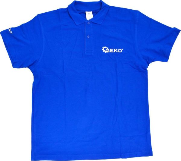 Geko Koszulka Polo Blue Geko S. Niebieskie koszulki polo męskie Geko, m, bez wzorów, bez ramiączek. Za 37.31 zł.