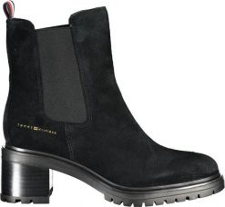 Tommy Hilfiger Damskie stylowe botki na obcasie TOMMY HILFIGER 39. Botki damskie Tommy Hilfiger, eleganckie, bez obcasa, na obcasie, bez zapięcia. Za 555.60 zł.
