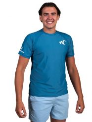 Męska koszulka Watrflag Cadiz Regular Fit Niebieski. Niebieskie koszulki sportowe męskie WATRFLAG, l, bez wzorów, z elastanu, bez kołnierzyka, bez ramiączek, na fitness i siłownię. Za 129.00 zł.
