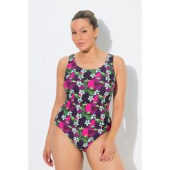 Damskie Kostium kąpielowy kwiaty bez miękkich miseczek okrągły dekolt. Czerwone kostiumy jednoczęściowe damskie Ulla Popken, plus size, bez wzorów, z elastanu, sportowe, plus size. Za 199.99 zł.