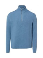 Lindbergh sweter z dzianiny Mężczyźni niebieski, S. Niebieskie swetry przez głowę męskie Lindbergh, m, bez wzorów, z bawełny, bez kołnierzyka. Za 349.95 zł.