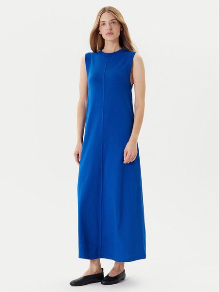 United Colors Of Benetton Sukienka codzienna 3BL0DV01R Niebieski Regular Fit. Niebieskie sukienki damskie United Colors Of Benetton, na co dzień, s, bez wzorów, z bawełny, bez kołnierzyka, bez ramiączek, proste. Za 109.99 zł.