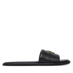 Klapki LOVE MOSCHINO. Czarne klapki damskie Love Moschino, bez wzorów, bez obcasa. Za 859.99 zł.